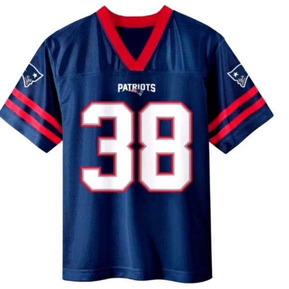 NFL New England Patriots Youth Short Sleeve Jersey Stevenson NEW with Tags - Picture 2 of 7